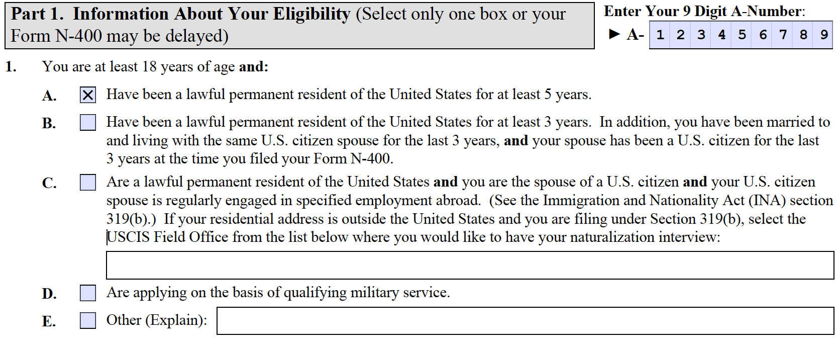 How To Fill Form N 400 Application For Naturalization Complete Step   N 400 Pdf  SECURED  