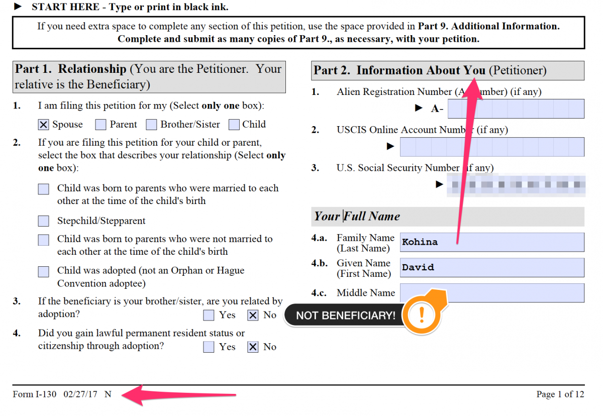 How to Fill Form I130 and I130A Complete Step by Step guide with